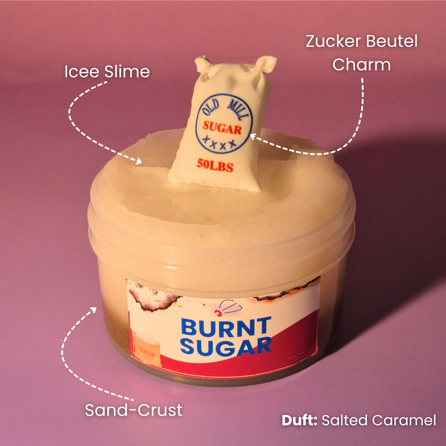 Burnt Sugar - Icee Slime mit Sand-Crust