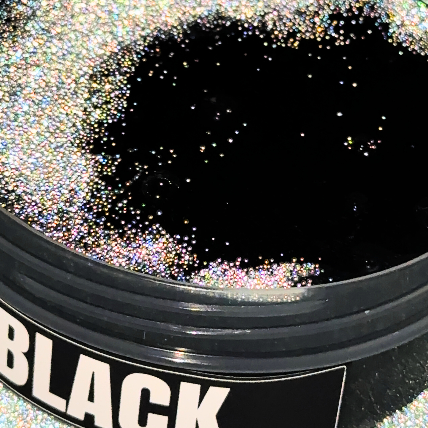 BLACK - Clear Slime mit Caviar Perlen