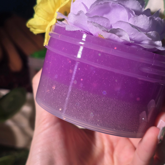 Blooming Flowers - Mini Beads Clear Slime