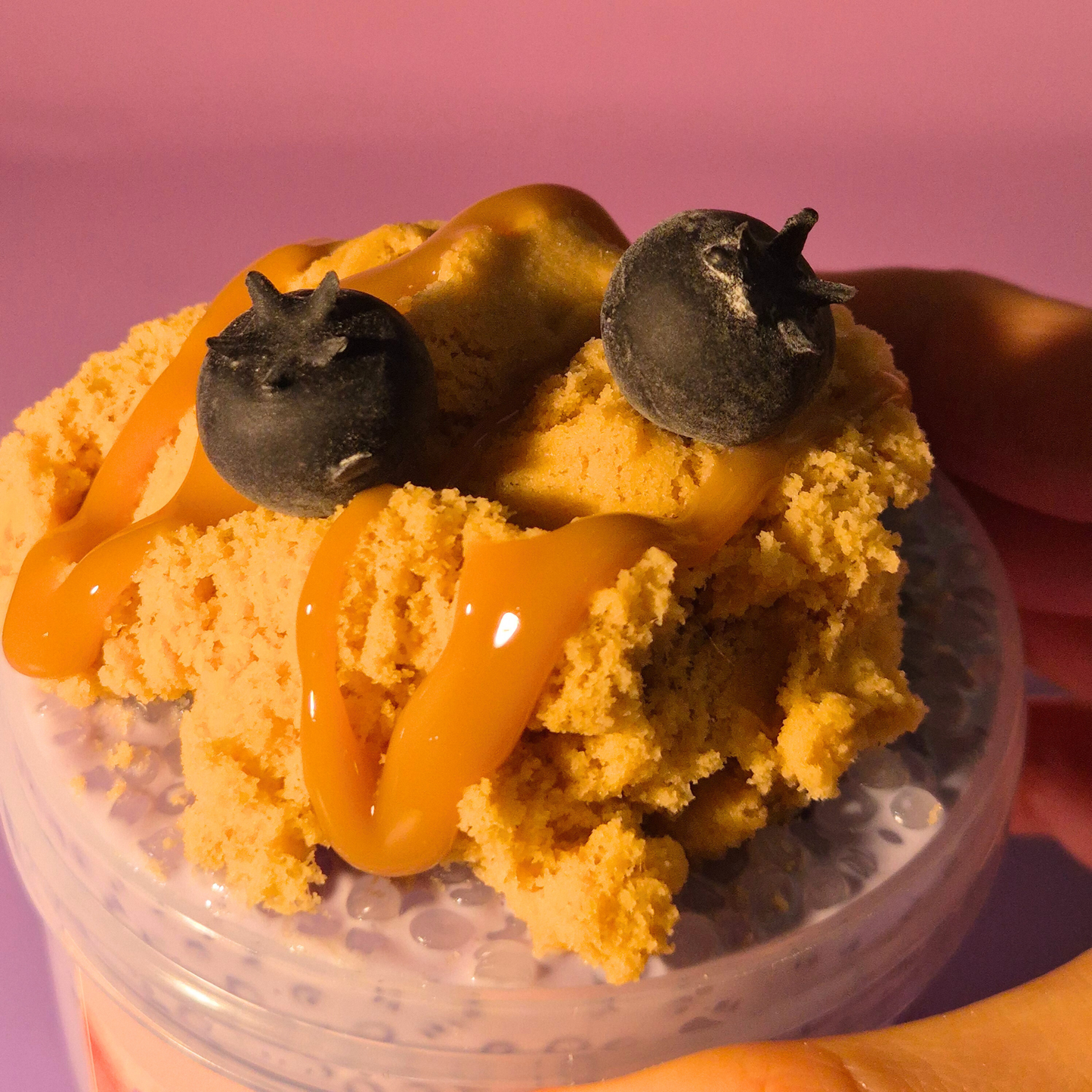 Blueberry Caramel Crumble - Shlushee + Cloud Slime