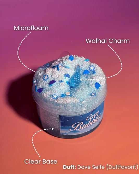 Ocean Bubbles - Clear Microfloam Slime Strawberry Slime