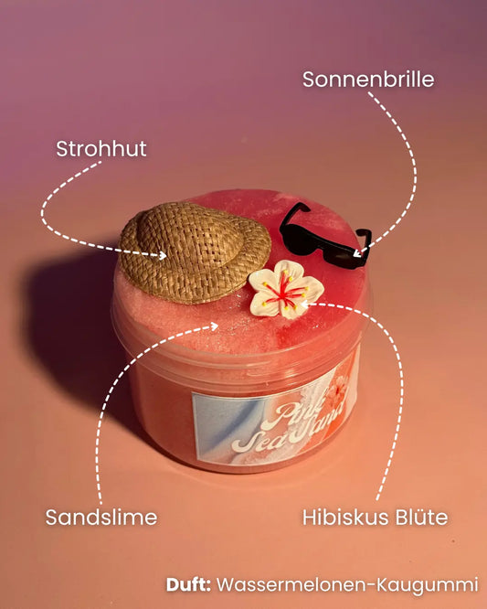Pink Sea Sand - Microsand Slime Strawberry Slime