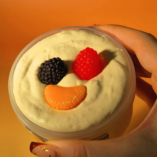 Fluffy Pancake - Japanese Clay Butter Slime Strawberry Slime