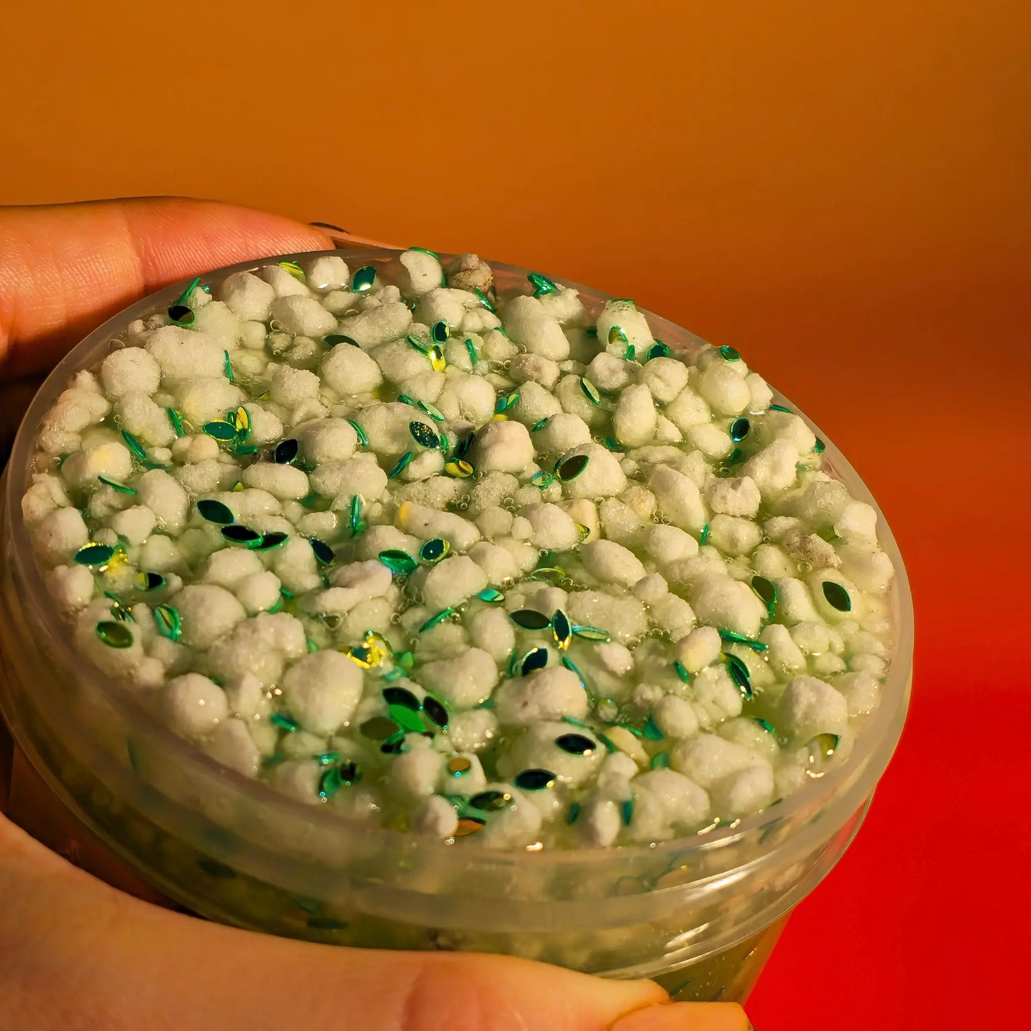 Capricorn (Sternzeichen Steinbock) - Clear Perlite + Sequin Slime