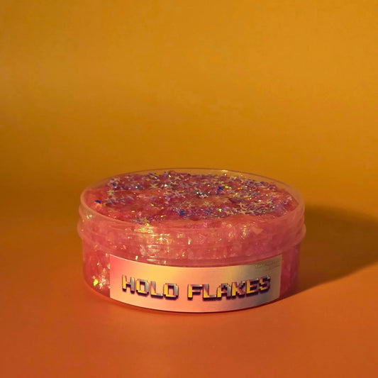 Holo Flakes - Holo Flake Slime Strawberry Slime