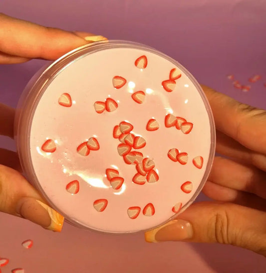 Strawberry Milk - Thick & Creamy Slime Strawberry Slime