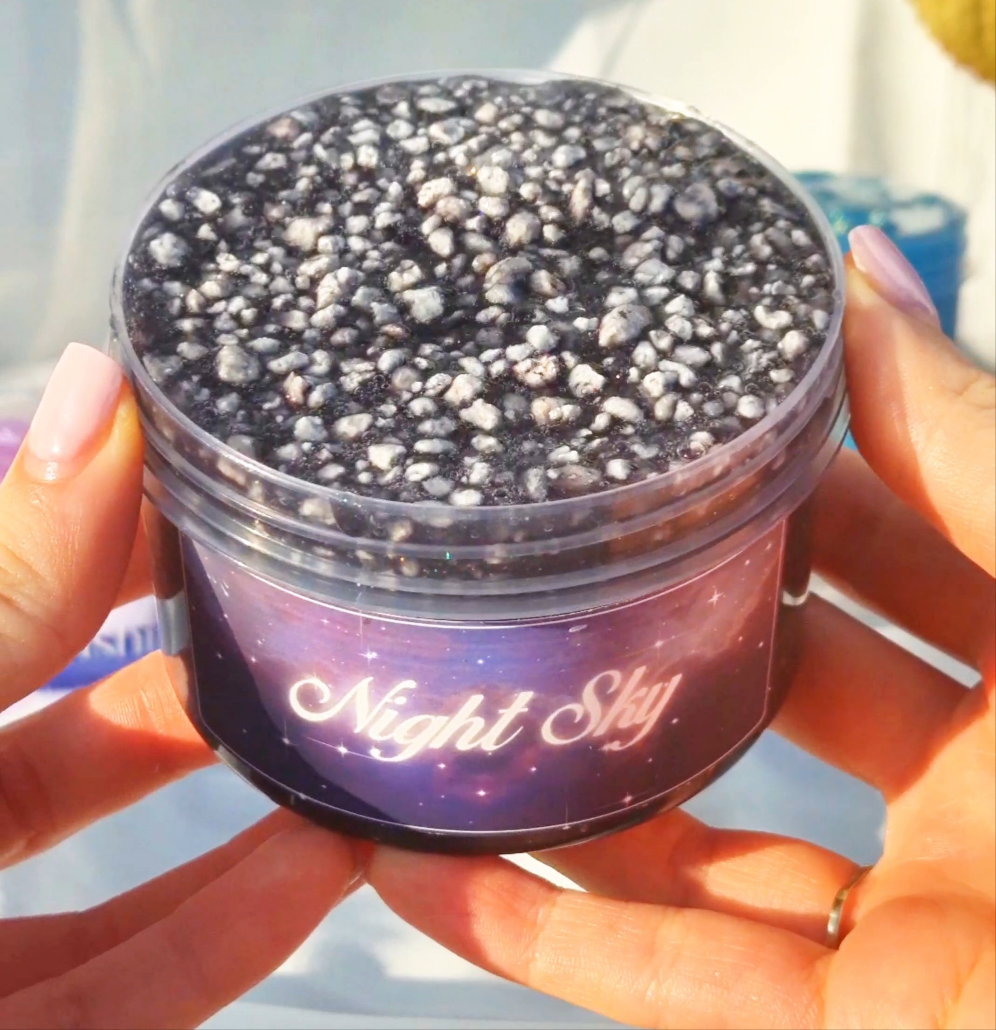 Night Sky Perlite Clear Slime