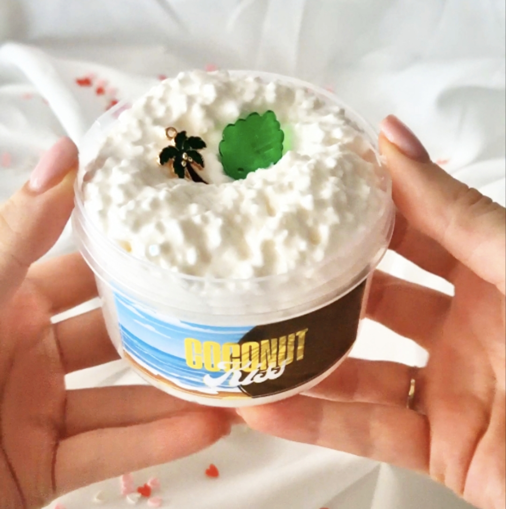 Coconut Kiss White Glue Bingsu Slime