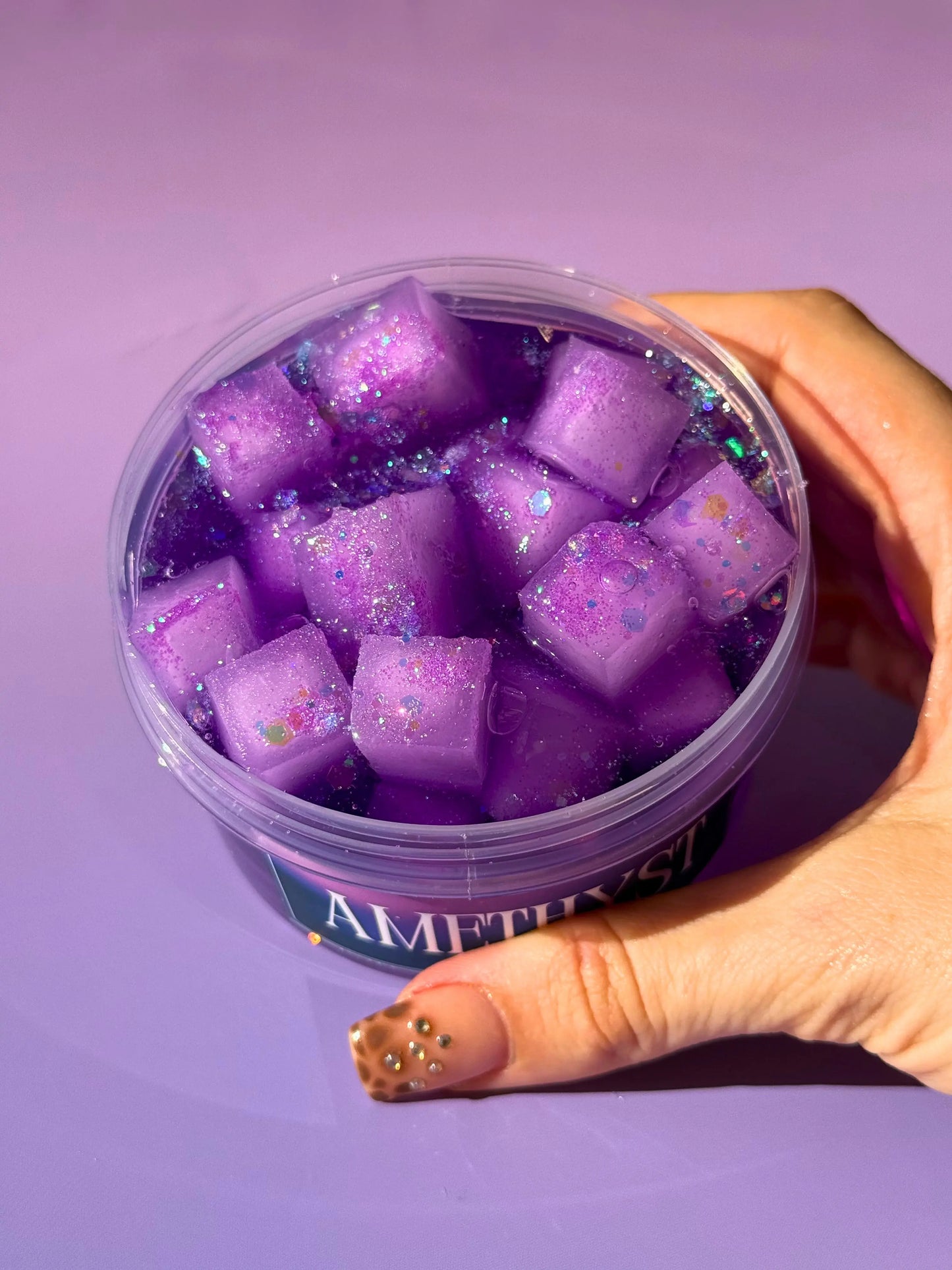 Amethyst - Jelly Cube Clear Slime Strawberry Slime