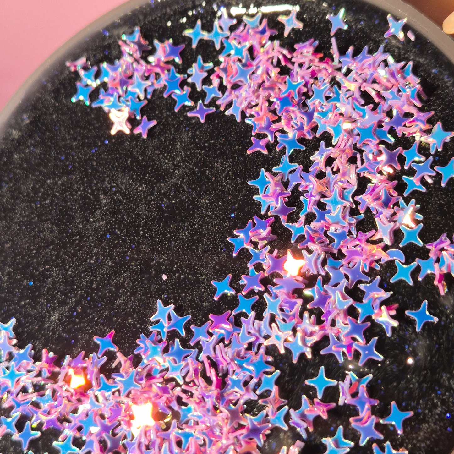 Midnight - Glitter Clear Slime