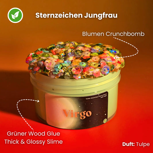 Virgo (Sternzeichen Jungfrau) - Wood Glue Thick & Glossy + Crunchbomb Strawberry Slime