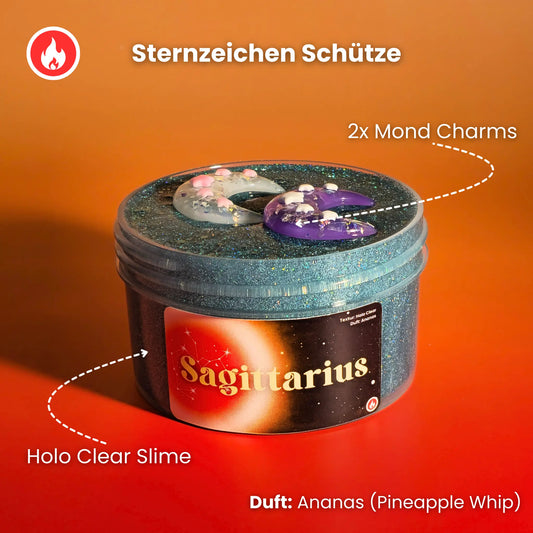 Sagittarius (Sternzeichen Schütze) - Holo Clear Slime Strawberry Slime