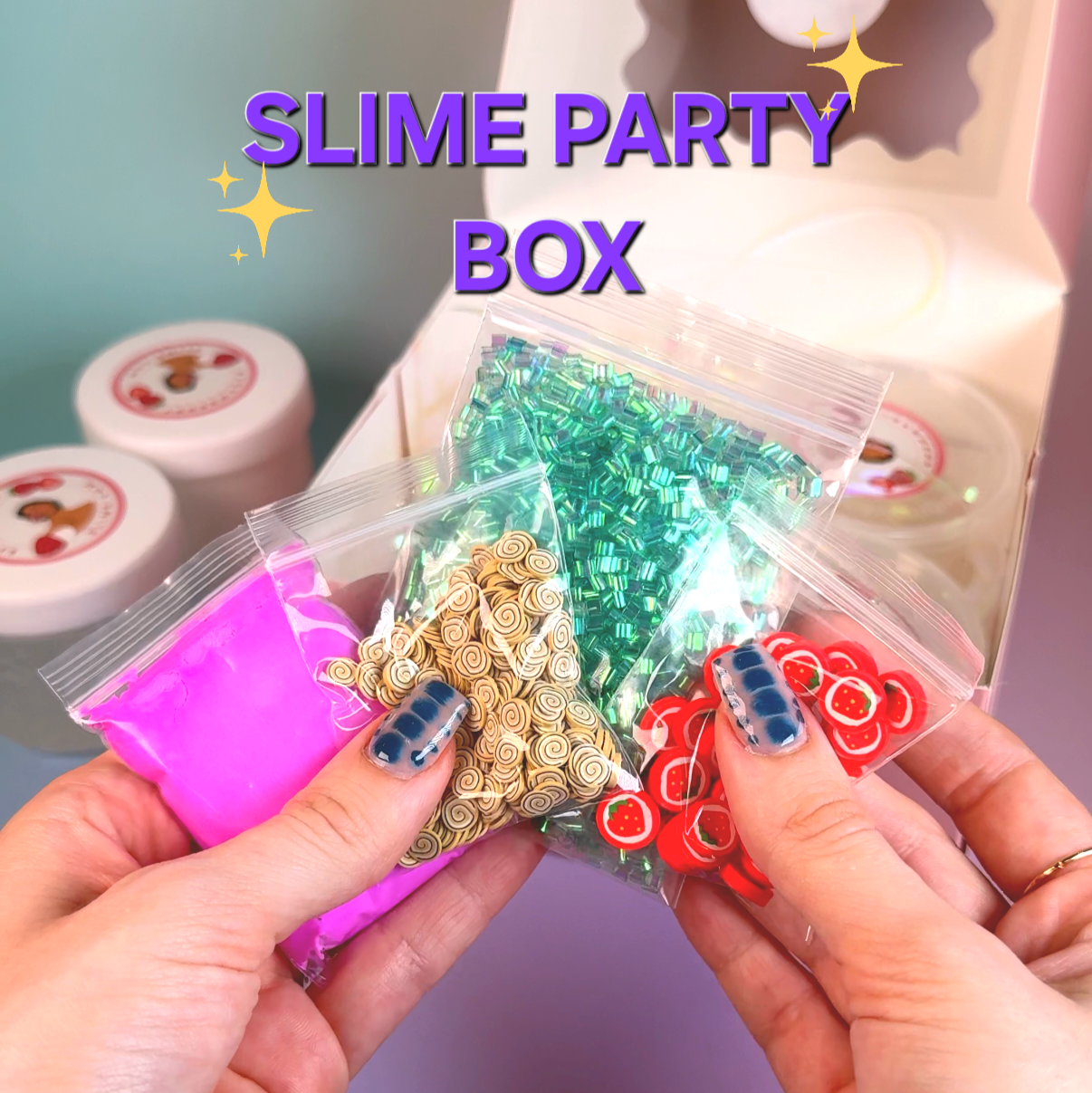 Slime Party DIY Mix Box - Box zum Gestalten von Slimes - ohne Kleber