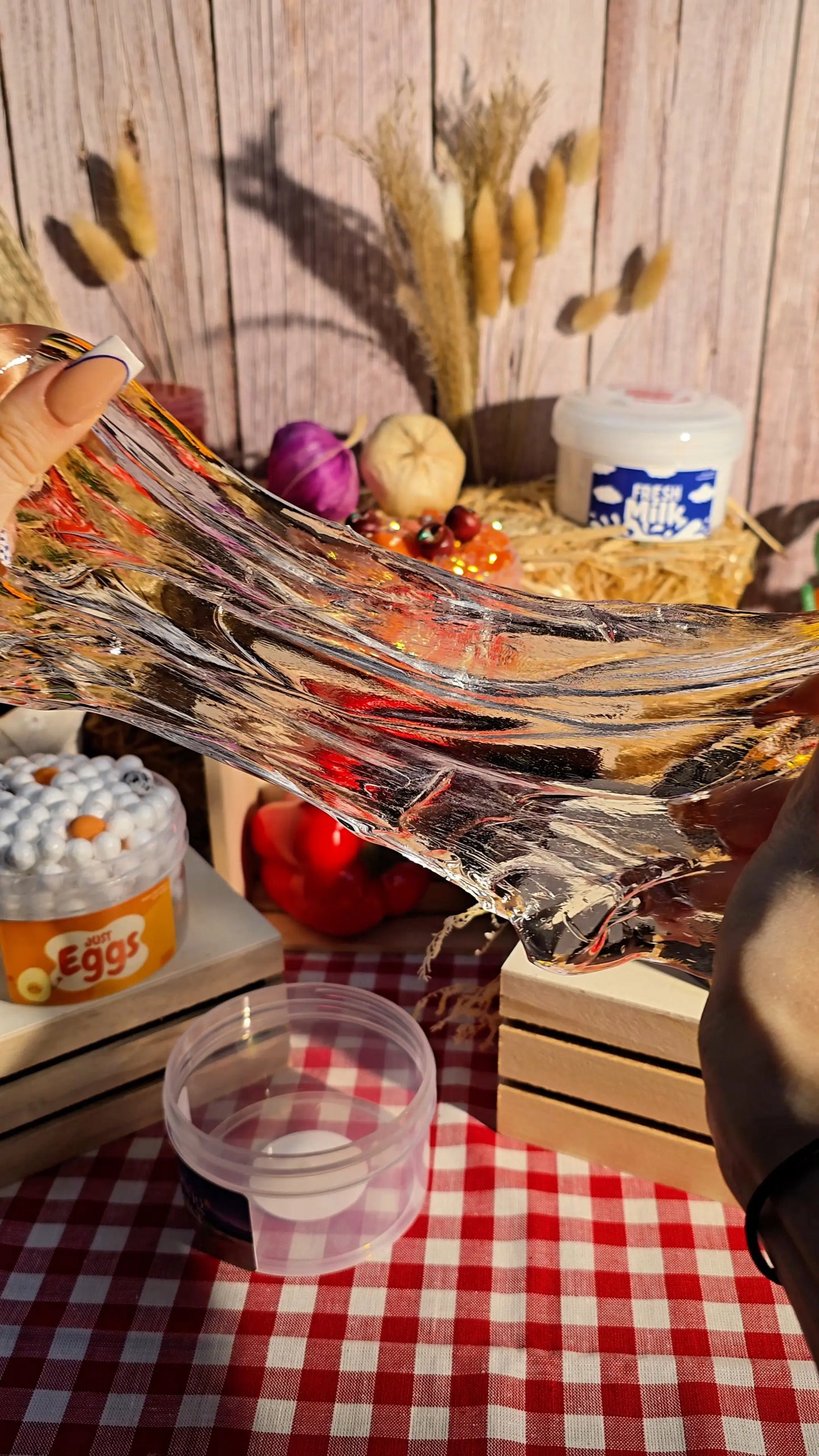 Spring Water - Clear Slime Strawberry Slime