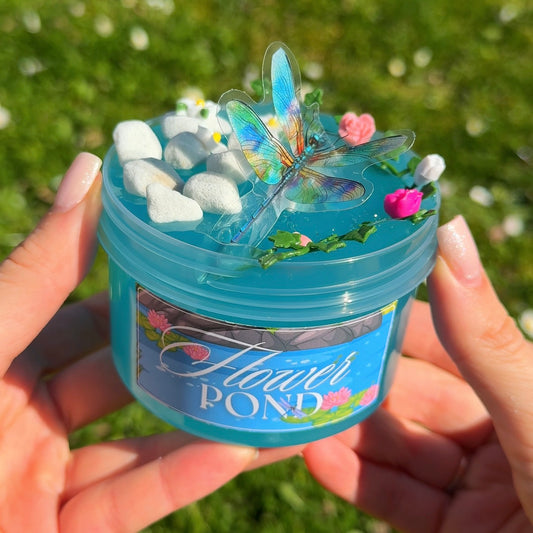 Flower Pond - Clear Slime with Perlite