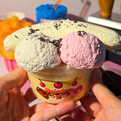 Banana Split - Floam DIY Slime