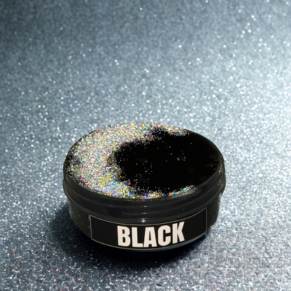 BLACK - Clear Slime mit Caviar Perlen