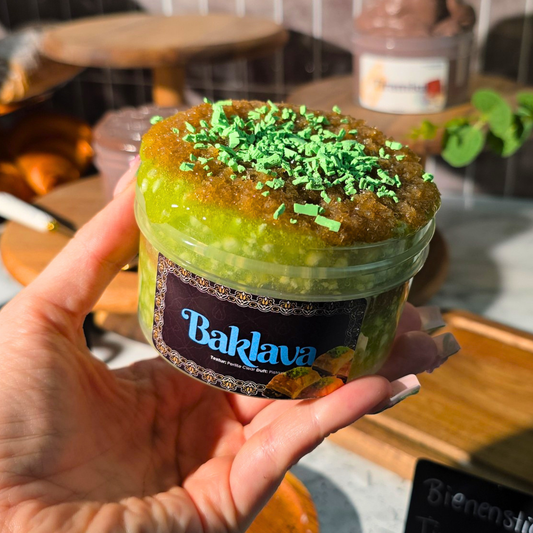 Baklava - Clear Perlite + Snowfizz Slime