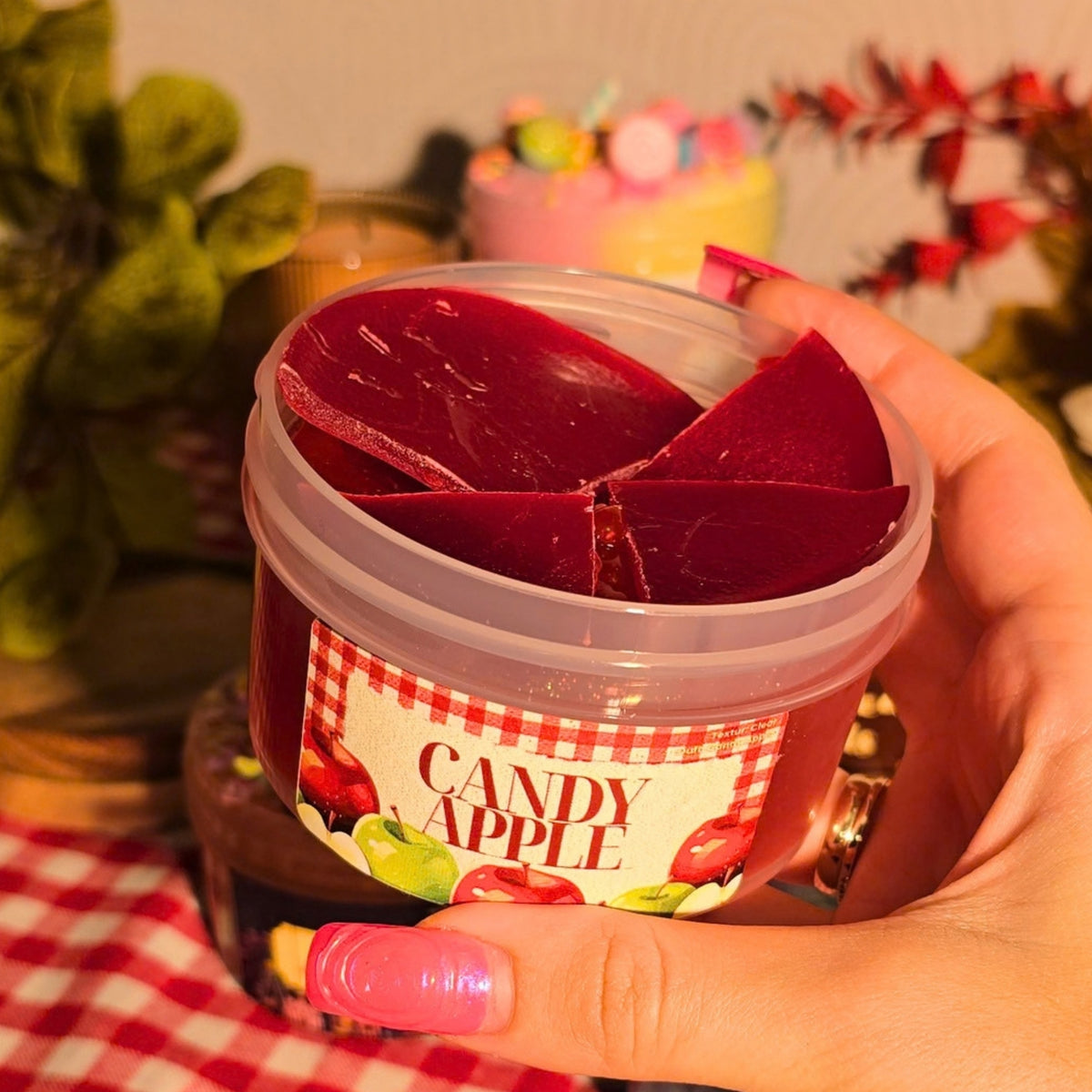 Candy Apple - Clear Wax Cracking Slime