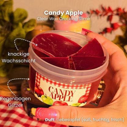 Candy Apple - Clear Wax Cracking Slime