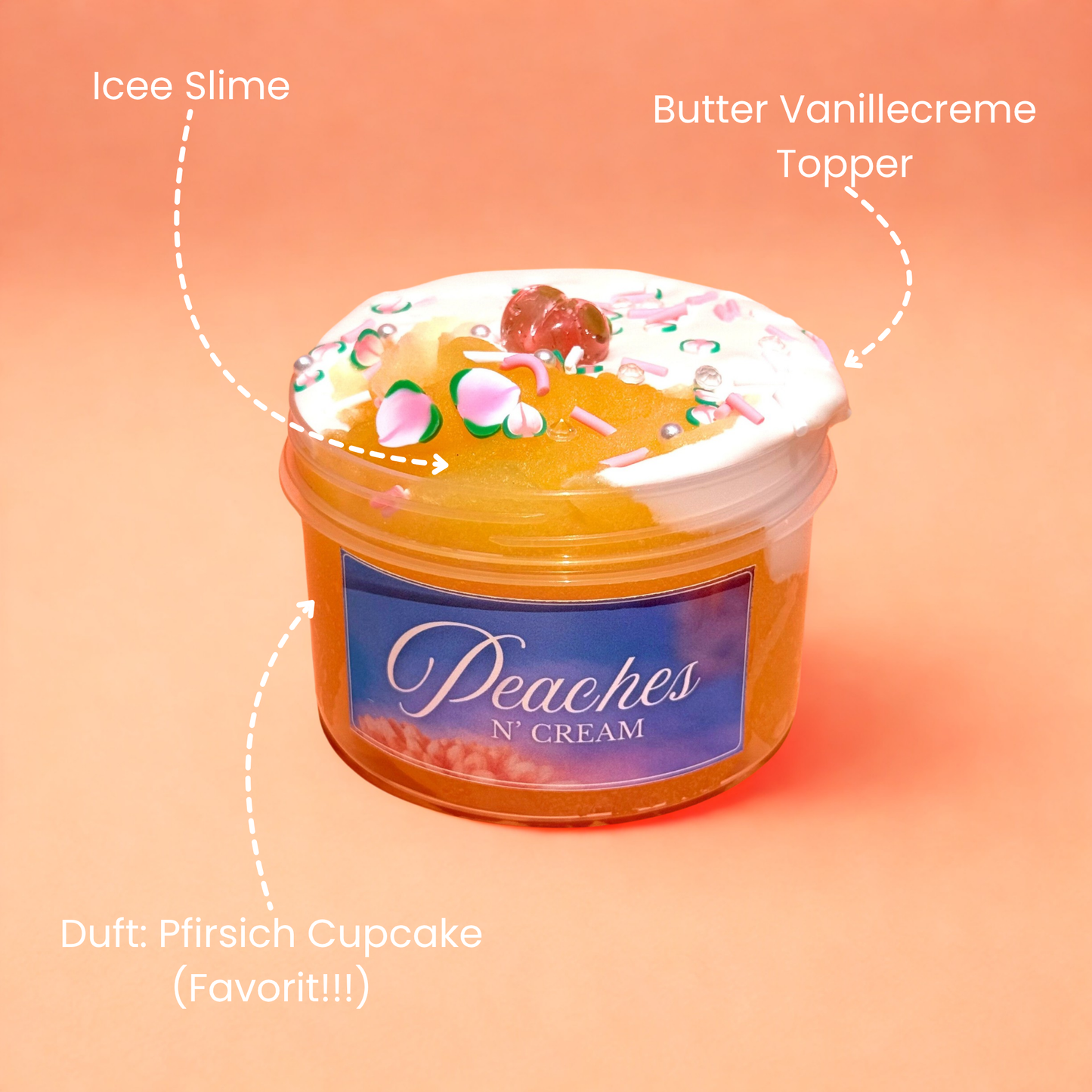 Peaches N' Cream – Icee + Butter Slime