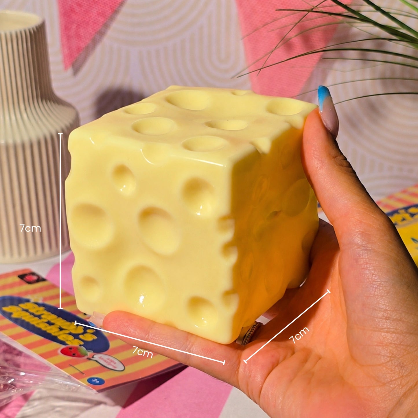 Jumbo Cheese Cube - Squishy