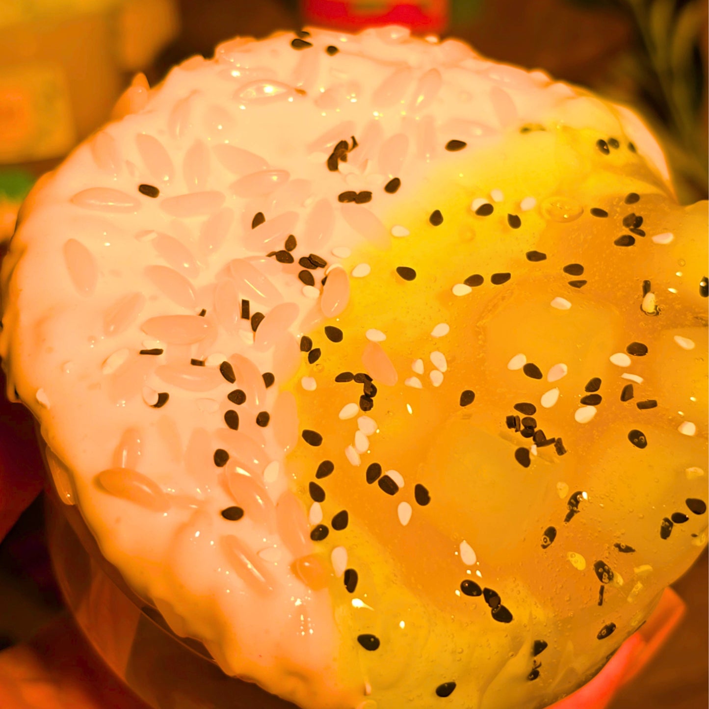 Mango Sticky Rice - Rice Slime + Jelly Cube Slime