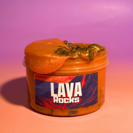 Lava Rocks - Pigmented Clear Slime mit Lava Rocks