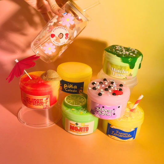 Summer Drinks Bundle (Alle Slimes + Gratis Trinkglas)