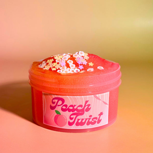 Peach Twist - zweifarbiger Icee Slime