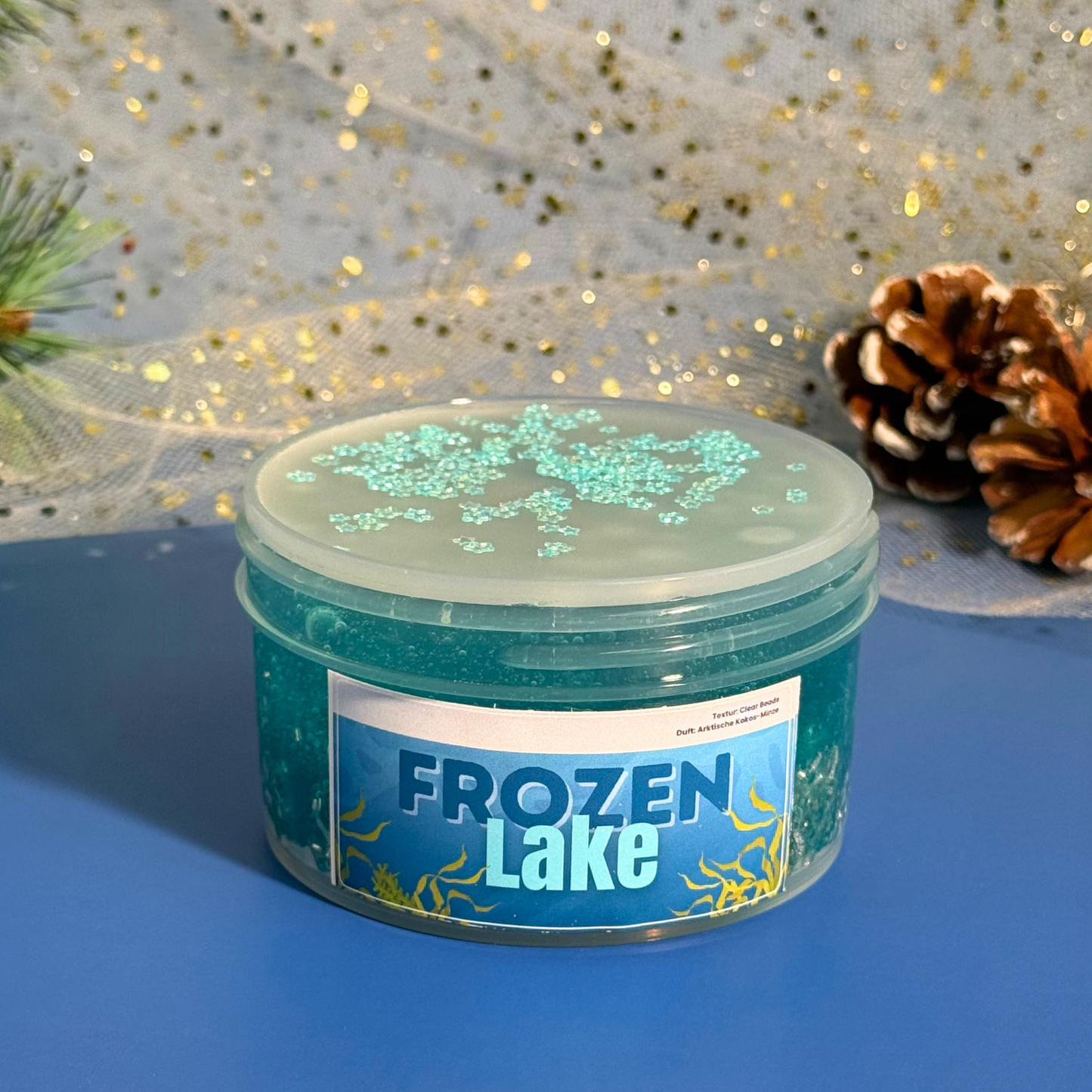Frozen Lake - Wax Cracking Slime mit Perlen