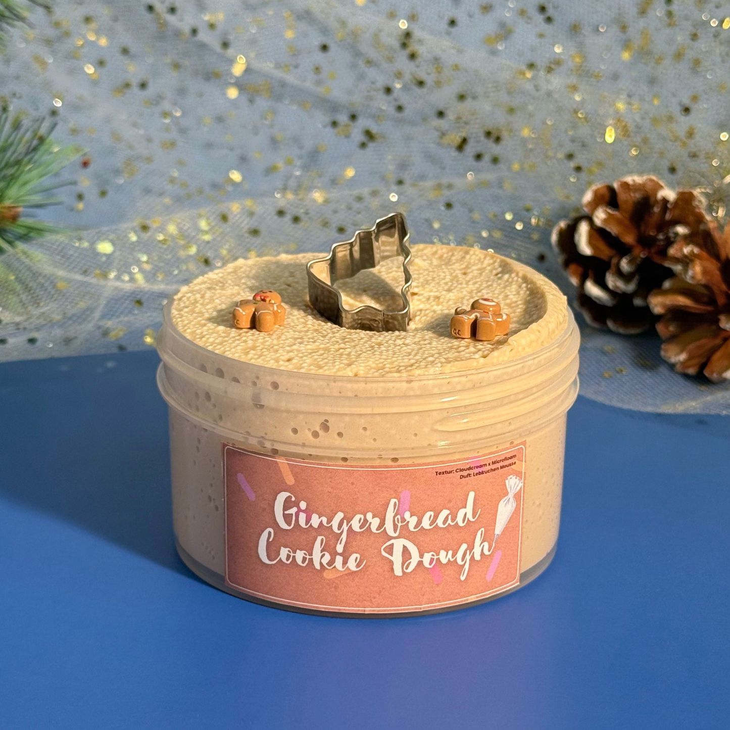 Gingerbread Cookie Dough - Cloudcream x Microfloam Slime