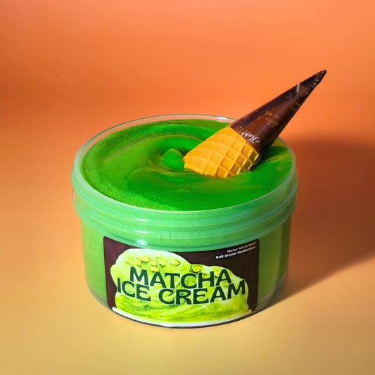 Matcha Ice Cream - Micro Sand Slime