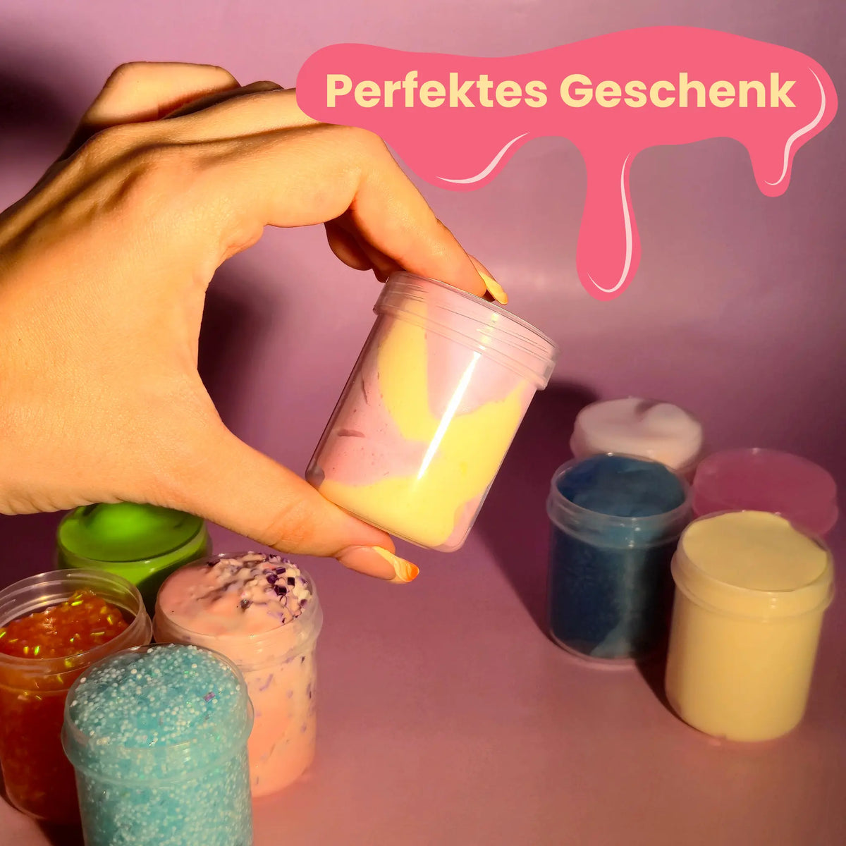 Mystery Mini Slime TO GO – 60ml Überraschung im Döschen! Strawberry Slime