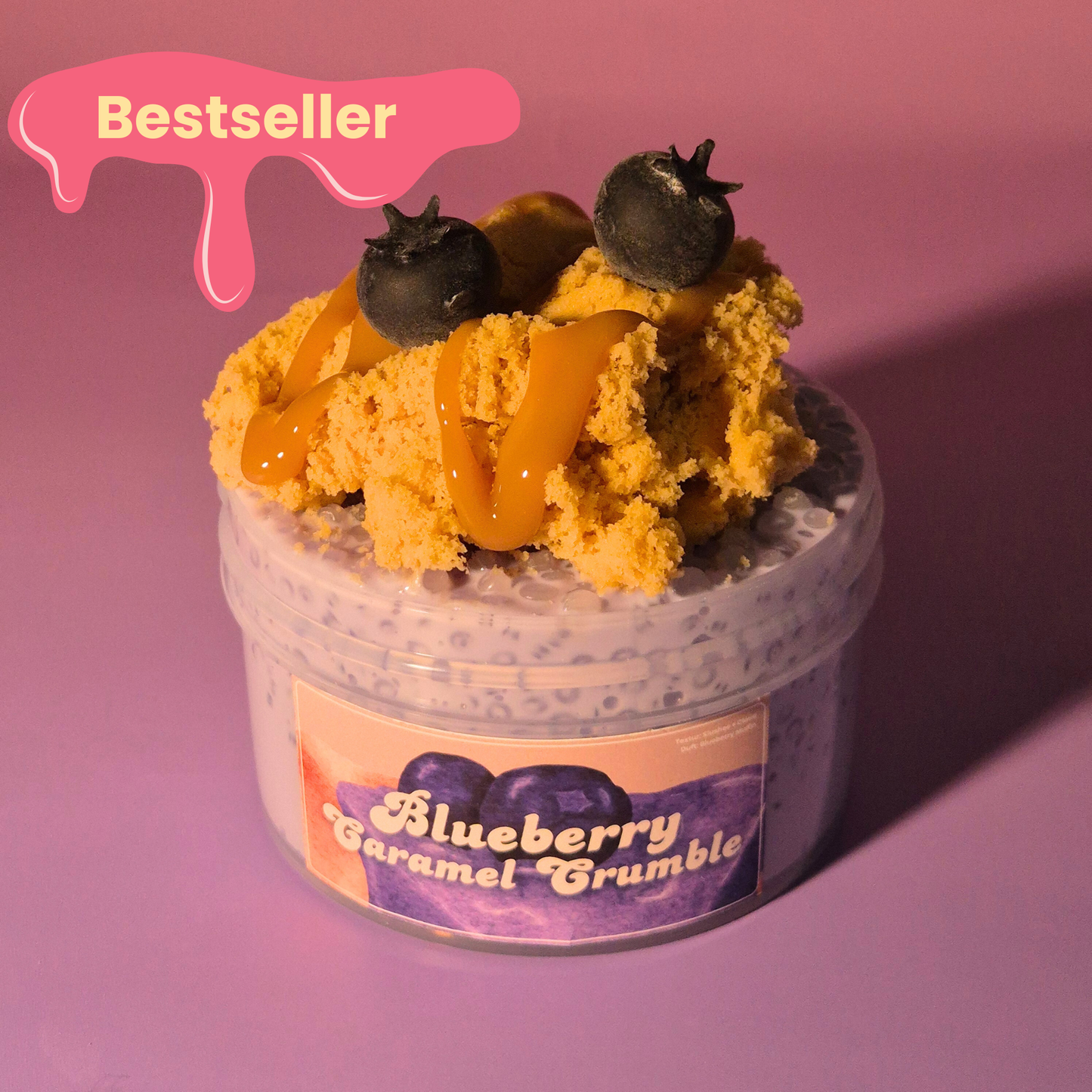 Blueberry Caramel Crumble - Slushee + Cloud Slime