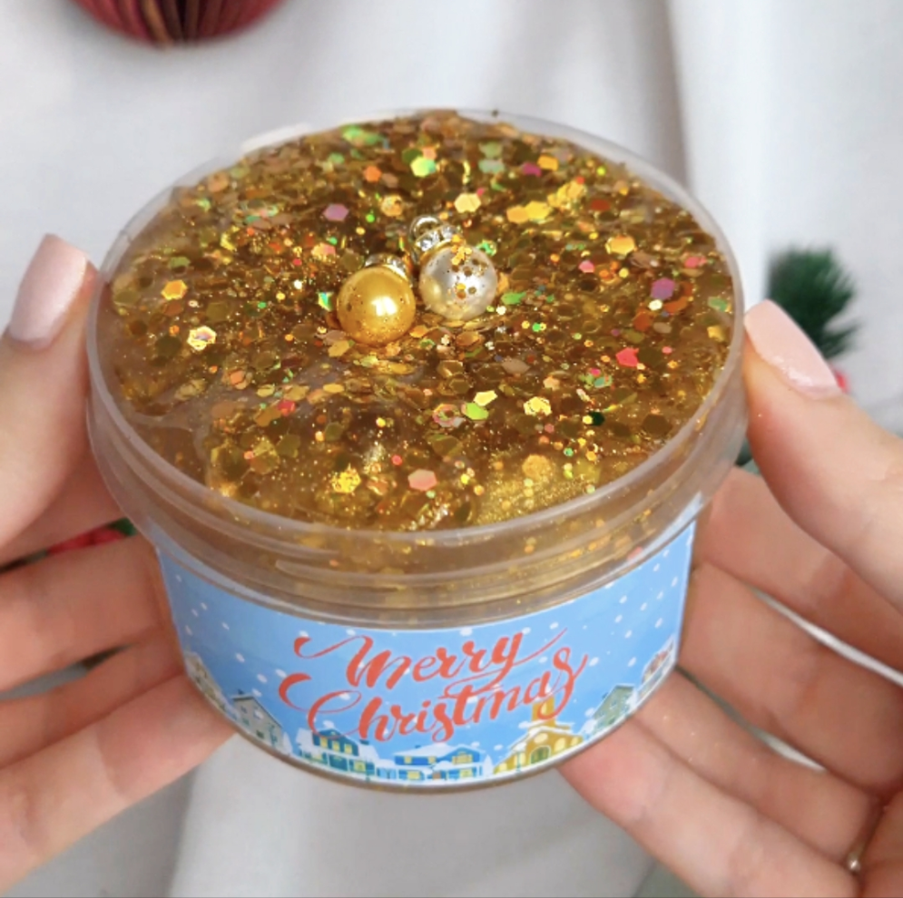 Merry Christmas 🎅 Clear Glitter Slime