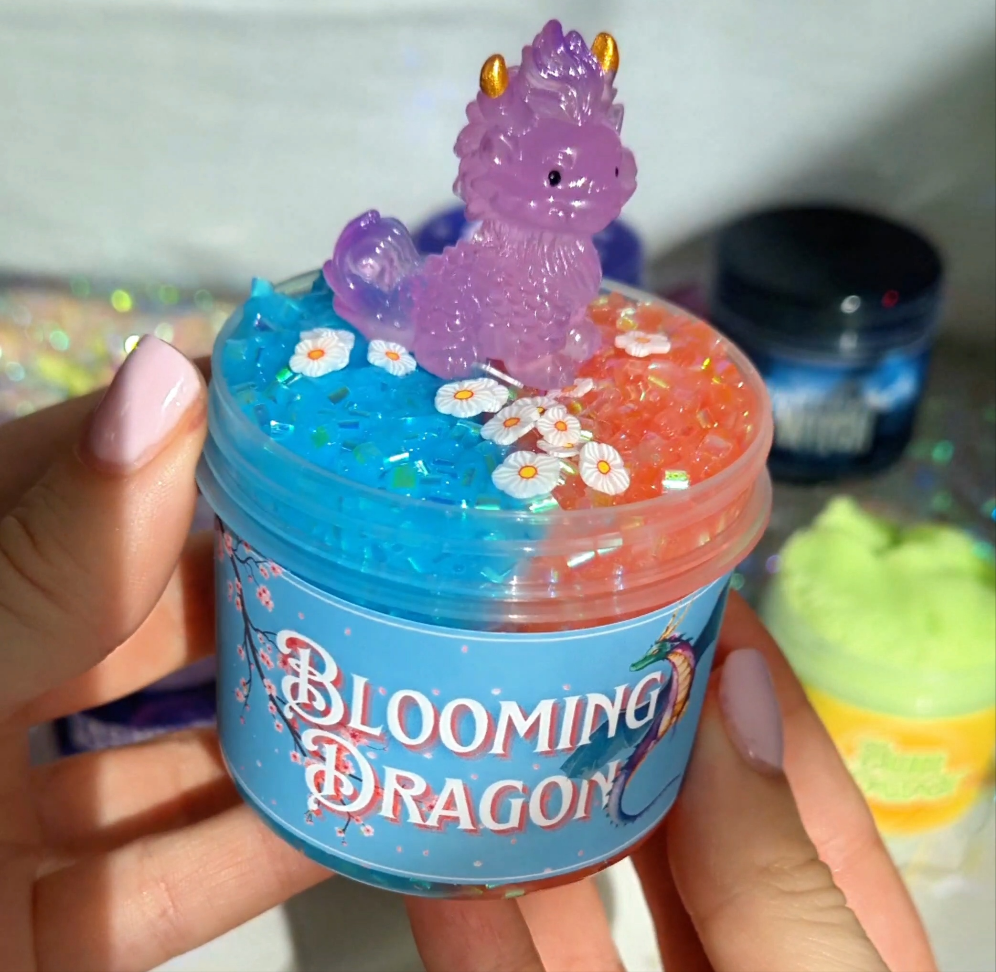 BLOOMING DRAGON 🐉 zweifarbiger Bingsu Clear Slime