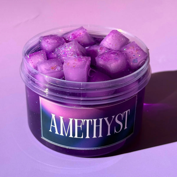 Amethyst - Jelly Cube Clear Slime Strawberry Slime
