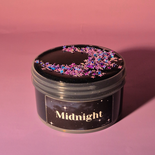 Midnight - Glitter Clear Slime