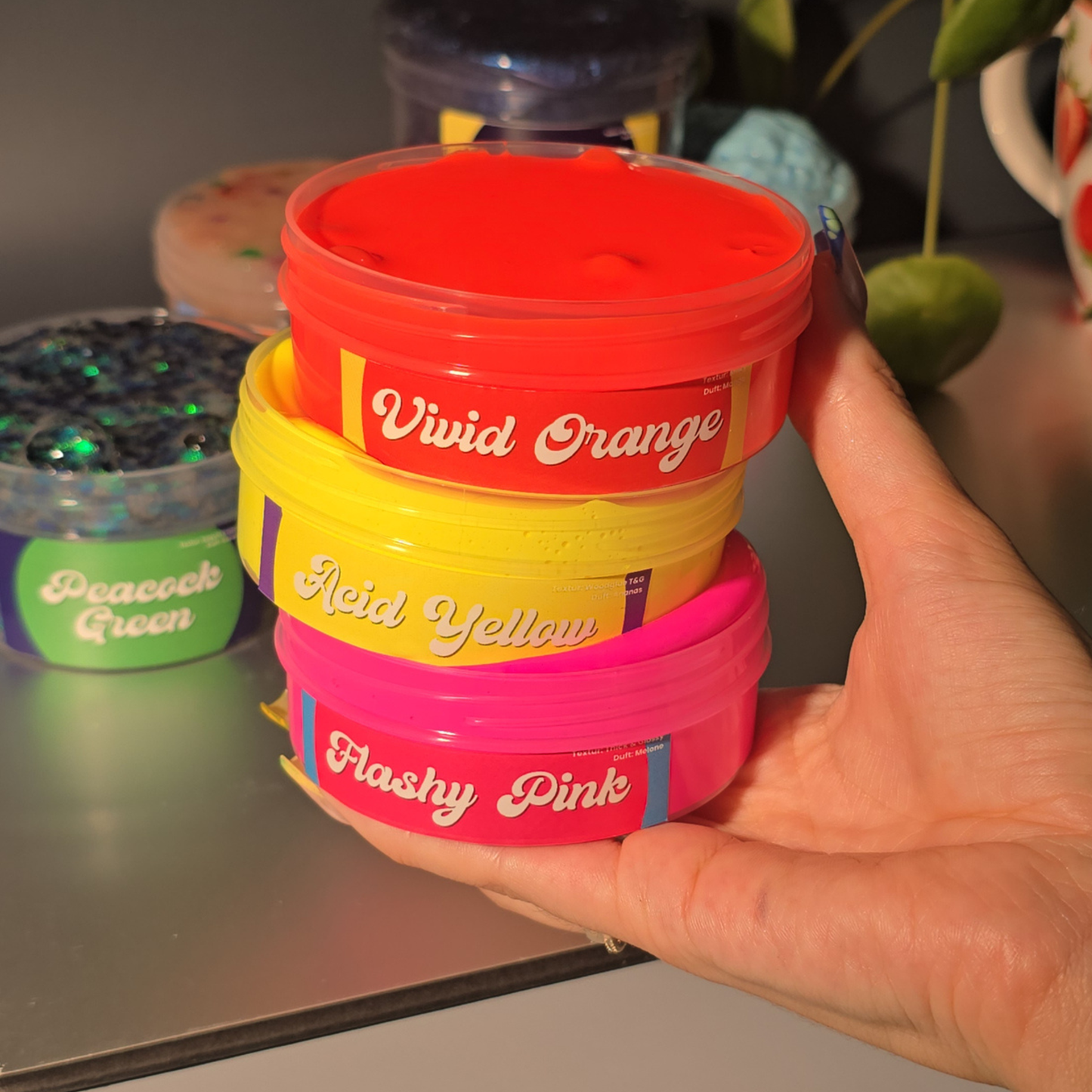 Neon Trio - 3er Slime Set