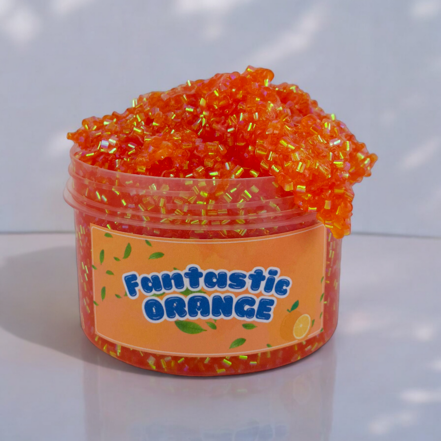 Fantastic Orange 🍊 Bingsu Beads Crunchy Slime