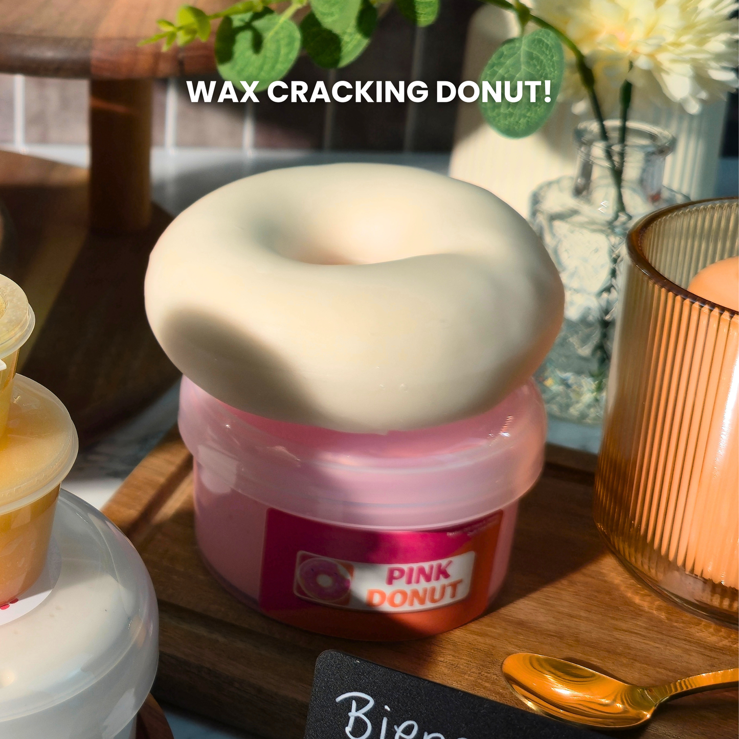 Pink Donut - Thick & Glossy + Wax Cracking Slime