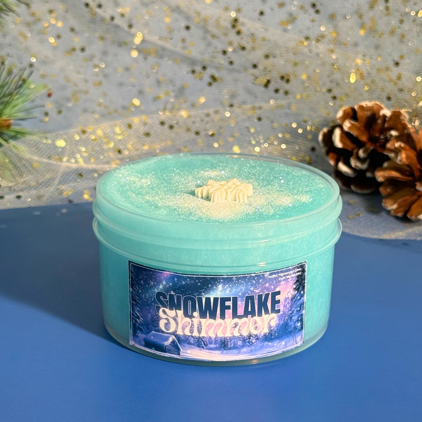 Snowflake Shimmer - Clear Slime