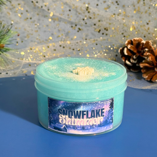 Snowflake Shimmer - Clear Slime