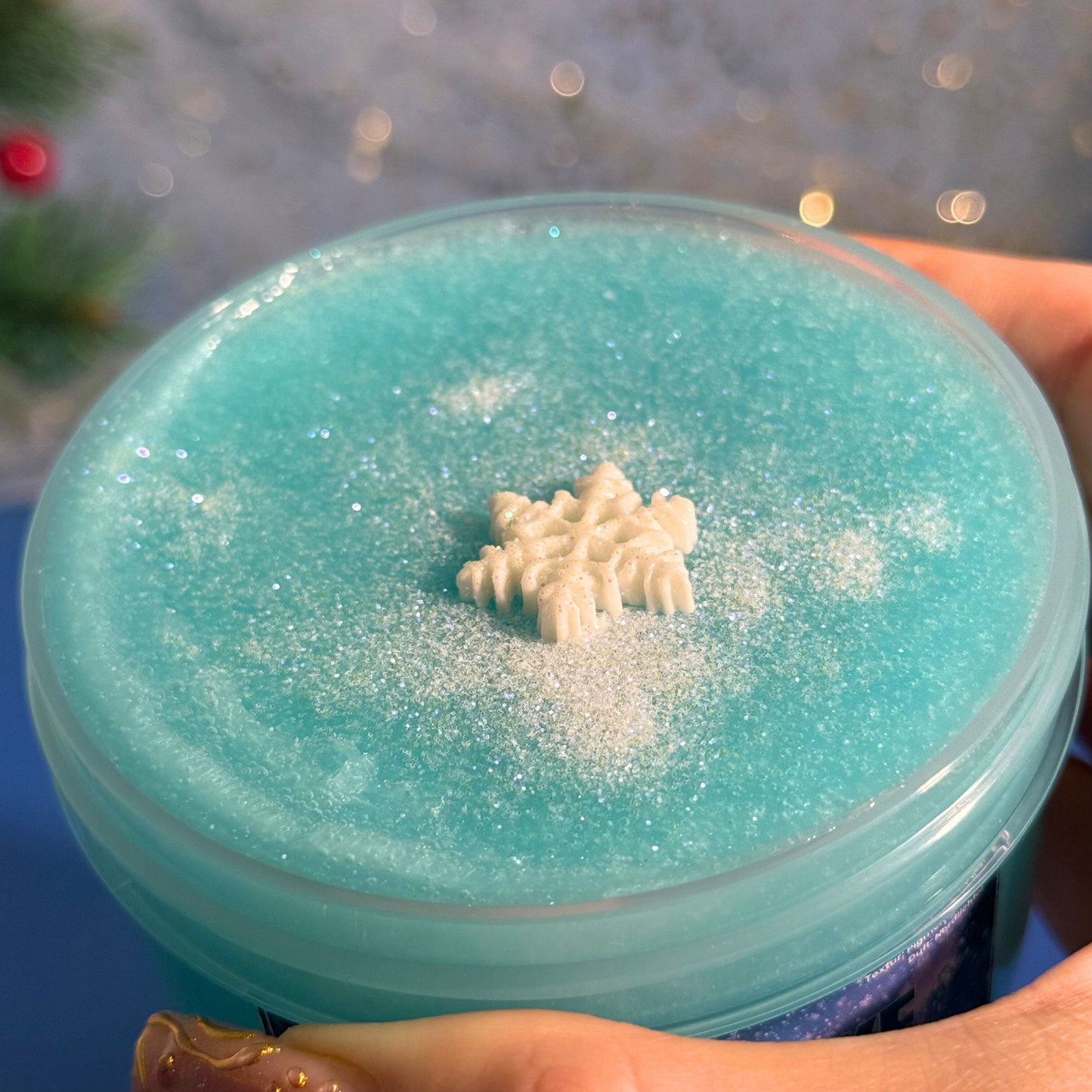 Snowflake Shimmer - Clear Slime