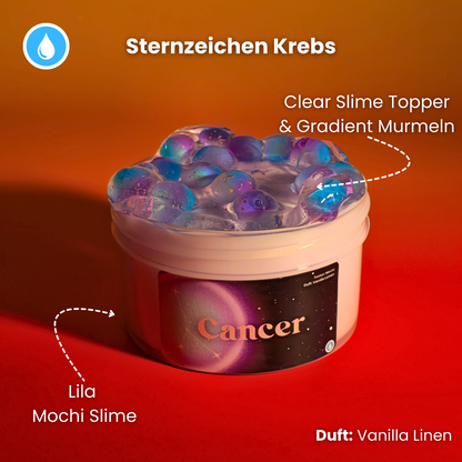 Cancer (Sternzeichen Krebs) - Mochi Slime + Gradient Murmeln