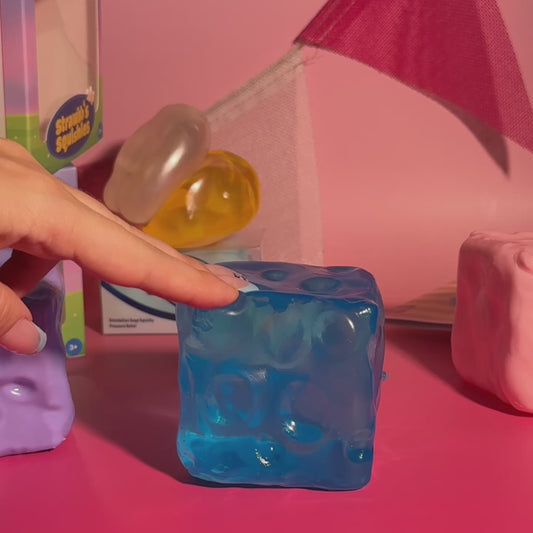 Colored Jumbo Cheese Cube - Squishy