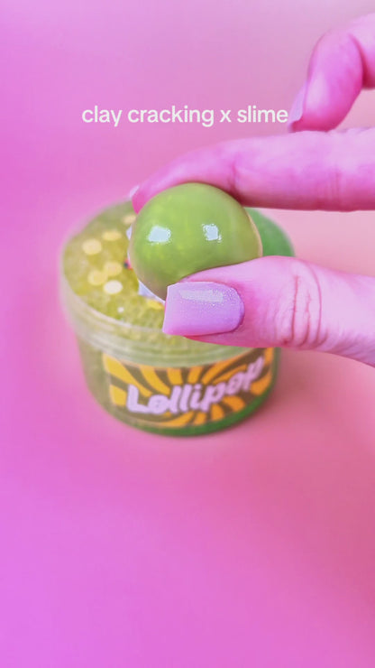 Lollipop - Sugar Beads DIY Clay Cracking Slime