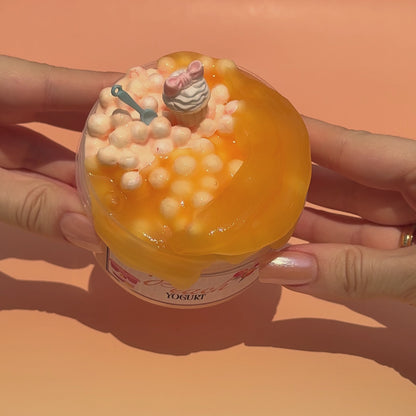 Peach Yogurt - Floam Slime + Jelly Topping