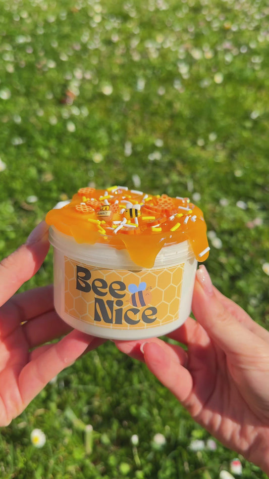 Bee Nice - White Glue Jelly Cube Slime